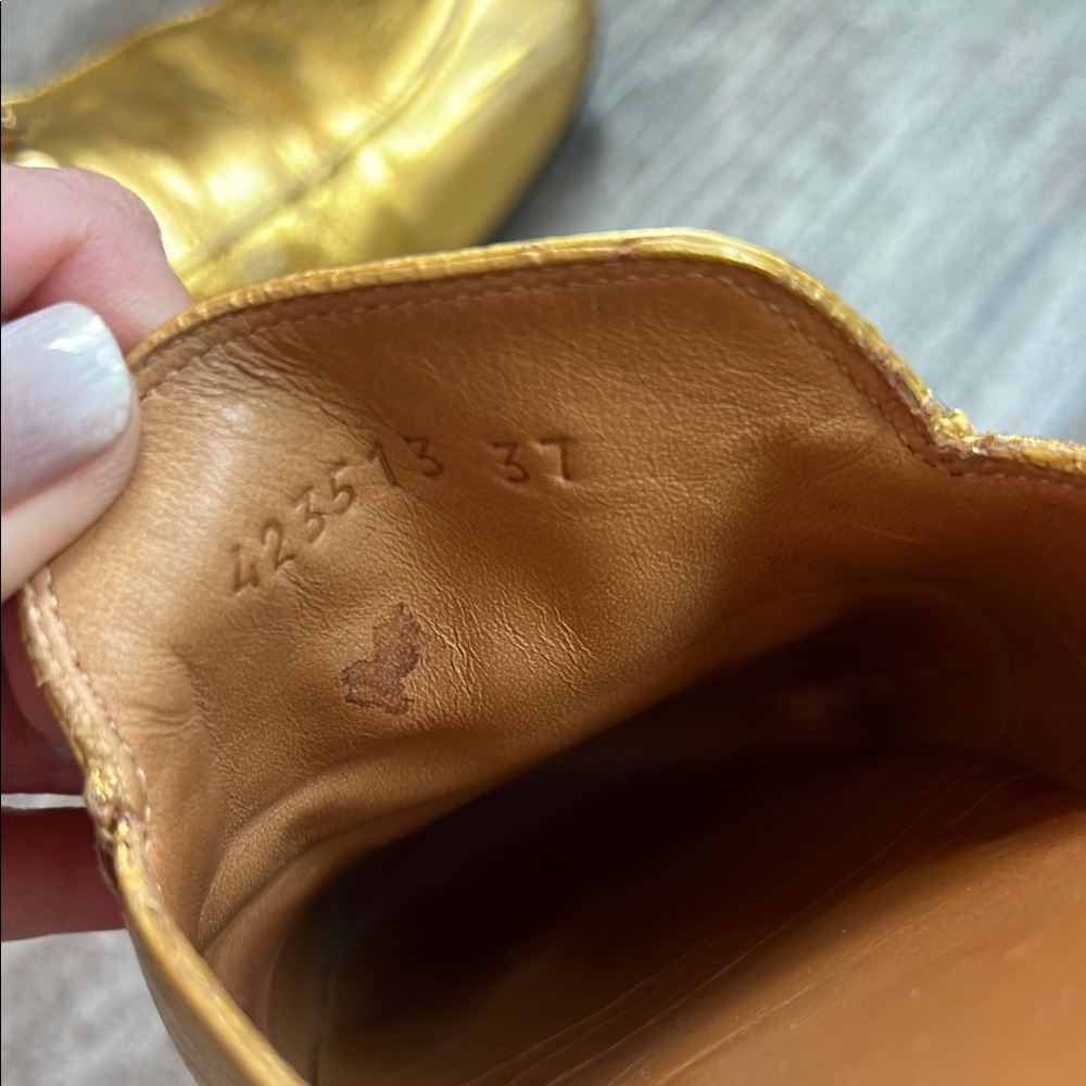 Gucci Gold Mules - Picture 9 of 9